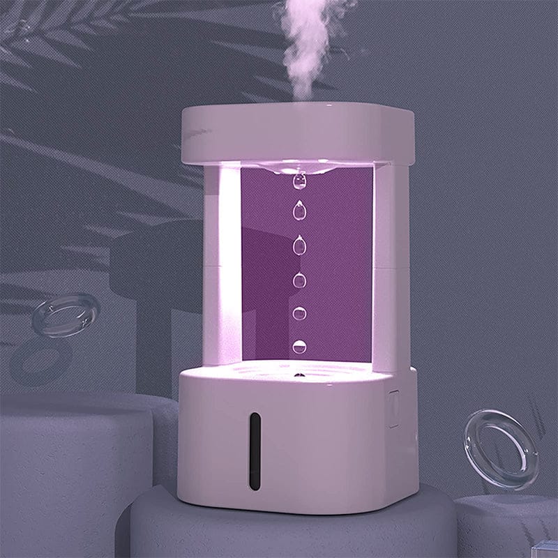Creative Anti-Gravity Water Drop Humidifier – Quiet 580ML Mist Spray for Bedroom, Office & Home