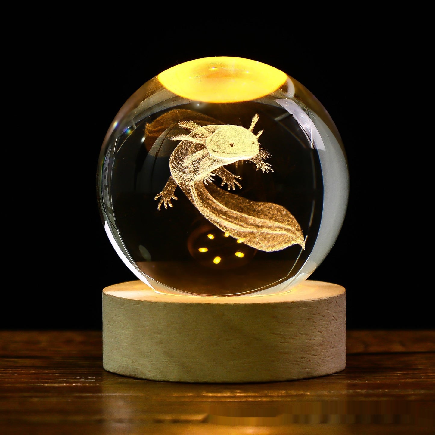 Luminous Starry Sky Moon Crystal Ball Night Lamp – Creative Projection Ambience Light, Unique Gift