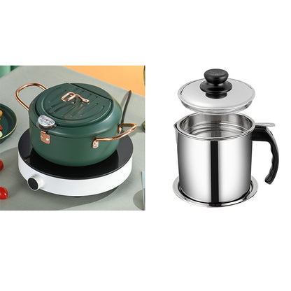 Stainless Steel Telescopic Folding Frying Basket – French Fries & Oil Draining Kitchen Tool