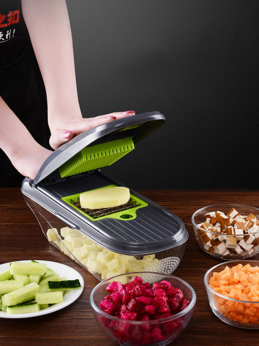 Multifunction Vegetable Cutter – Manual Slicer, Chopper & Kitchen Food Prep Tool