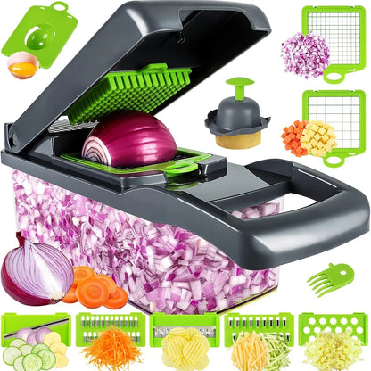 16-in-1 Vegetable Chopper | Pro Kitchen Slicer & Dicer 2026 XL