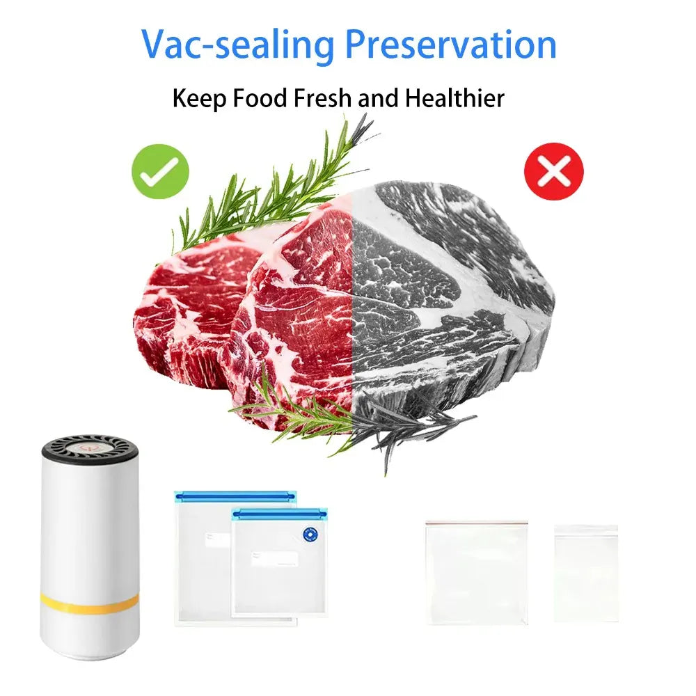 Universal Mason Jar Vacuum Sealer Kit – Keep Food Fresh 5X Longer & Eliminate Spoilage.