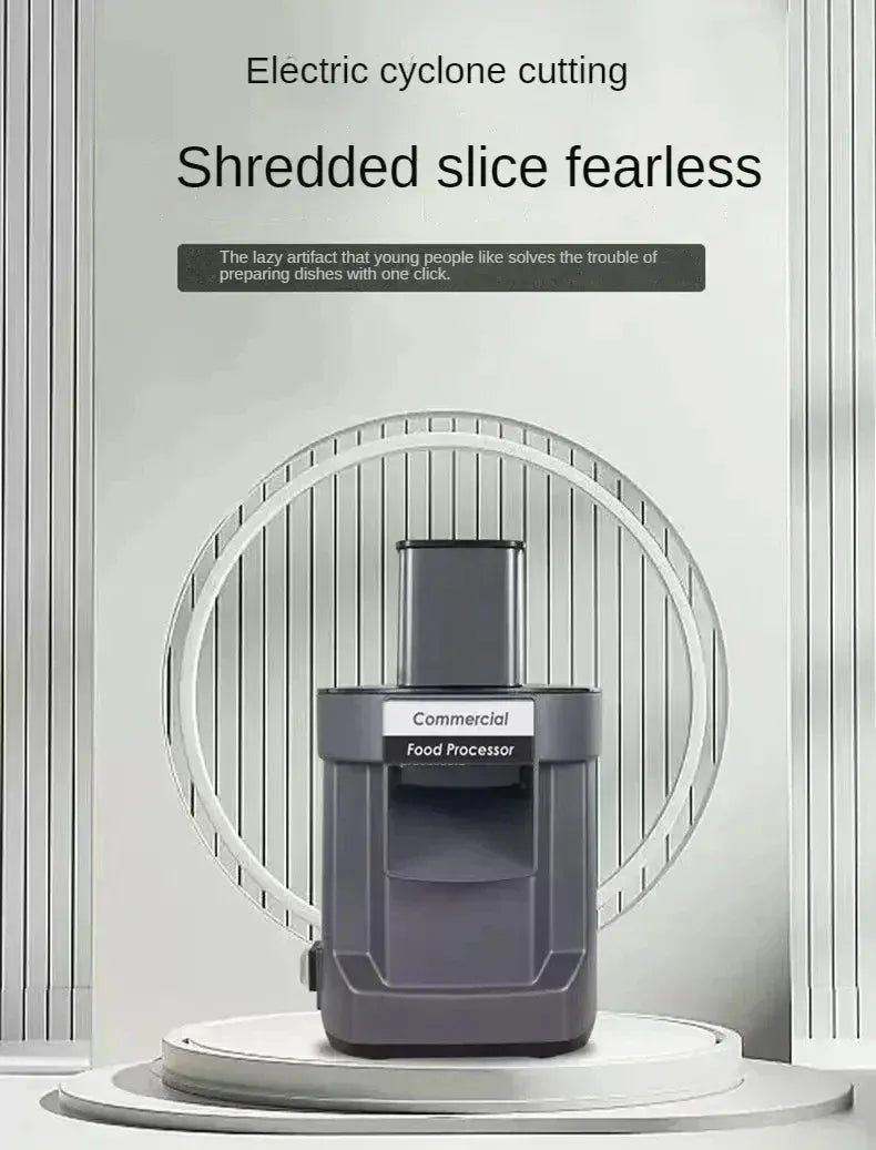 Electric Heavy-Duty Food Processor – Professional Grade Vegetable Cutter for Dicing & Slicing