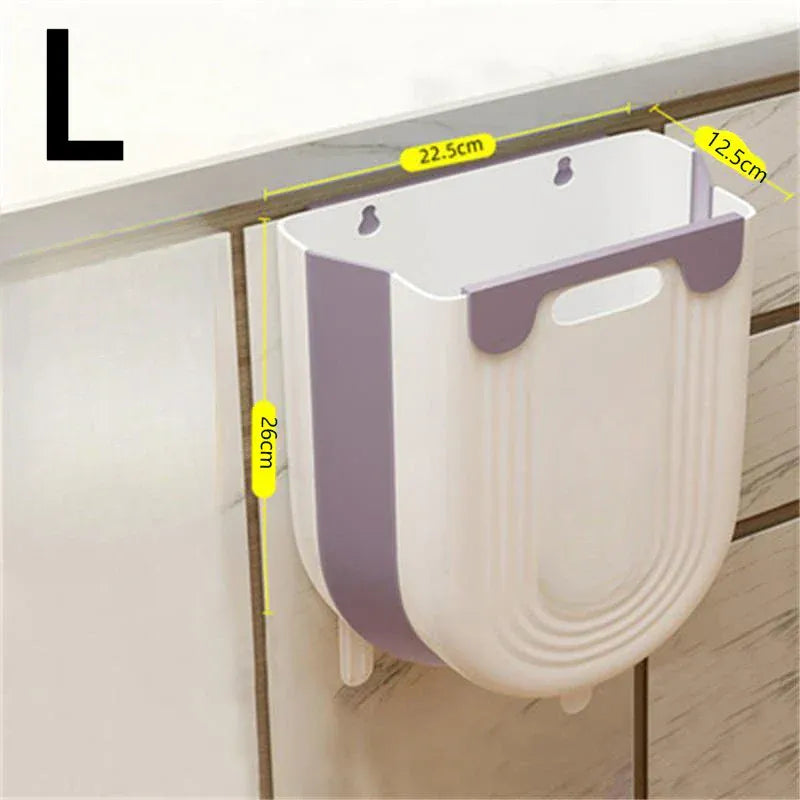 Wall-Mounted Folding Trash Can – Save Floor Space & Stop Bending During Meal Prep.