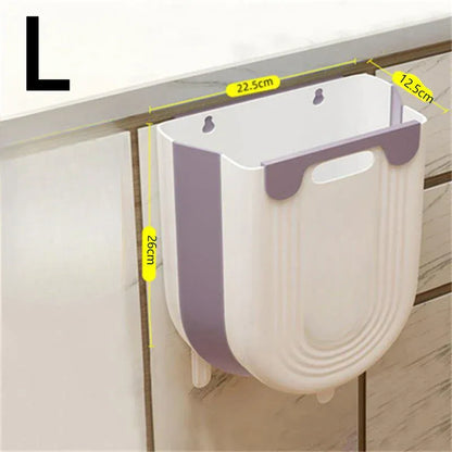 Wall-Mounted Folding Trash Can – Save Floor Space & Stop Bending During Meal Prep.