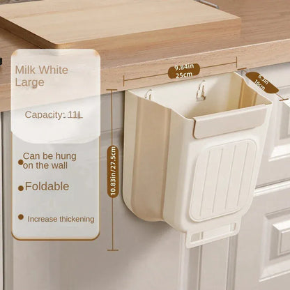 Hanging Kitchen Trash Can for Cabinet Doors – Keep Floors Clean