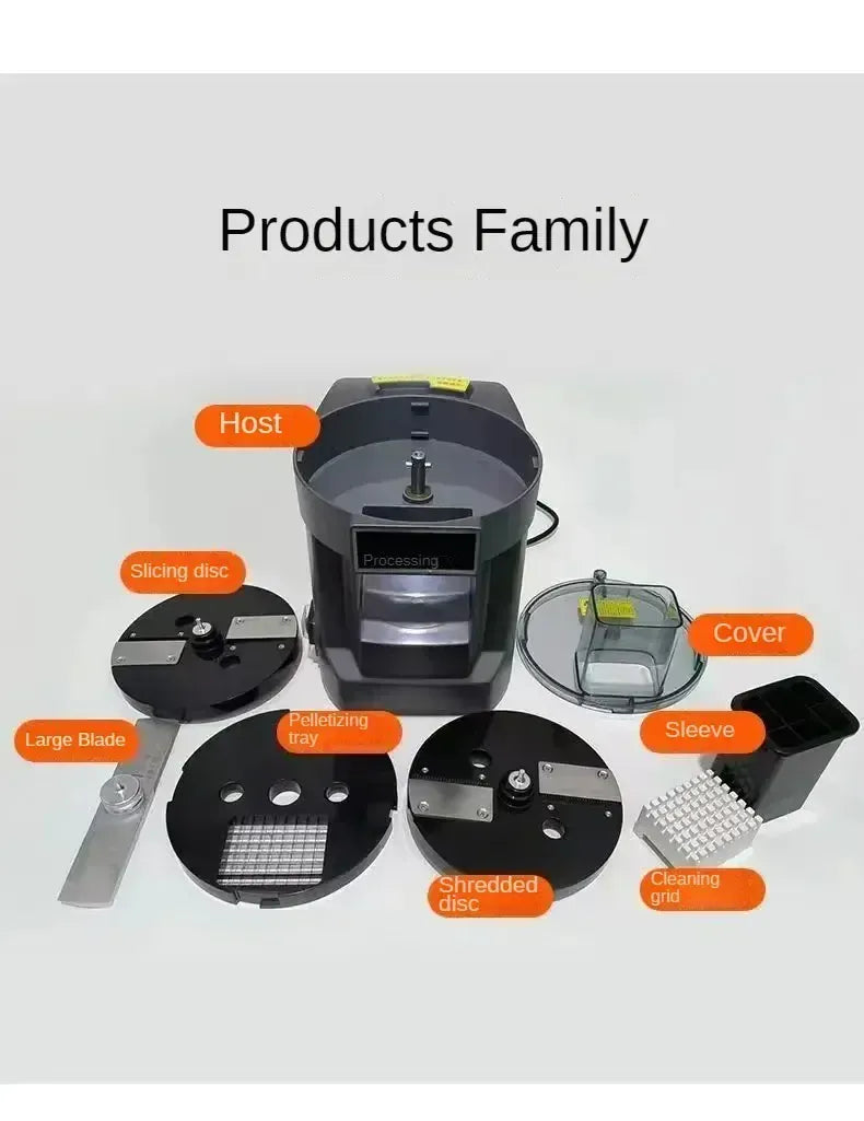 Electric Heavy-Duty Food Processor – Professional Grade Vegetable Cutter for Dicing & Slicing