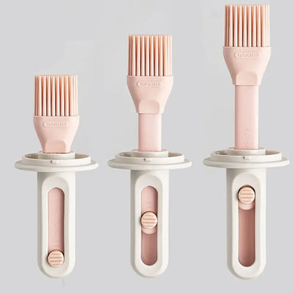 2-in-1 Glass Oil Dispenser Bottle with Heat-Resistant Silicone Brush Set
