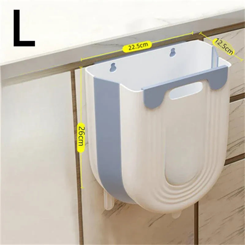 Wall-Mounted Folding Trash Can – Save Floor Space & Stop Bending During Meal Prep.