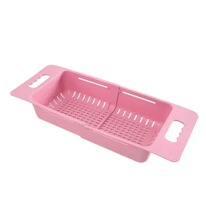 Multi-Functional Sink Drain Basket – Expandable Kitchen Organizer for Washing & Drying.