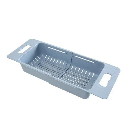Multi-Functional Sink Drain Basket – Expandable Kitchen Organizer for Washing & Drying.