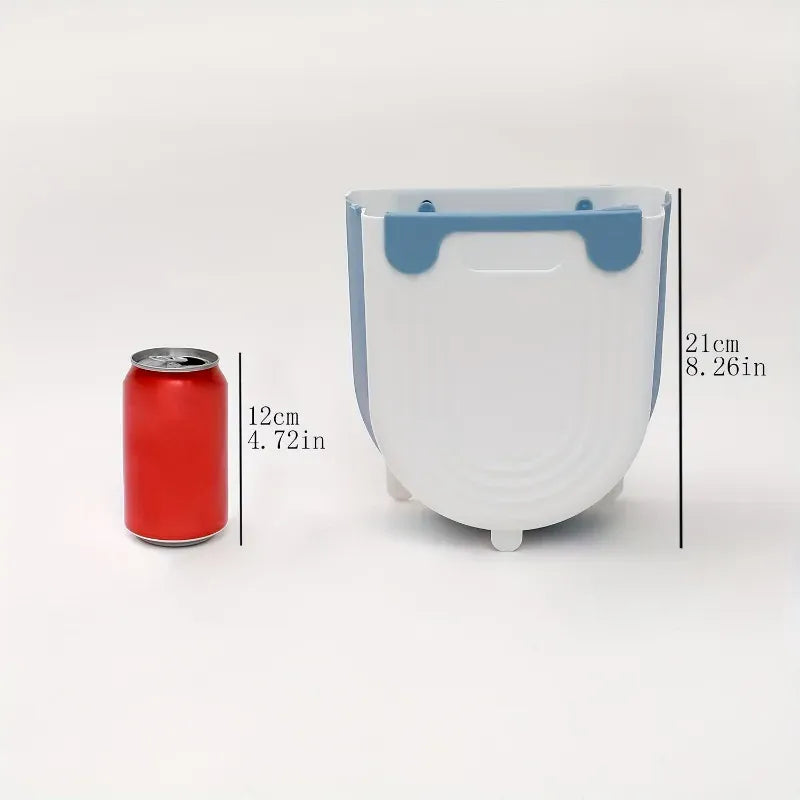 Wall-Mounted Folding Trash Can – Save Floor Space & Stop Bending During Meal Prep.