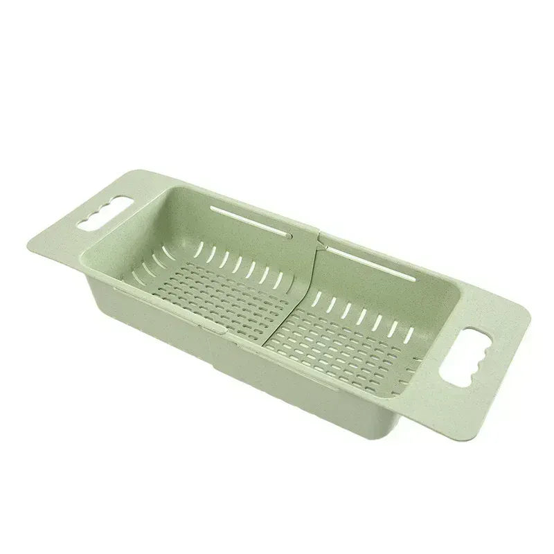 Multi-Functional Sink Drain Basket – Expandable Kitchen Organizer for Washing & Drying.