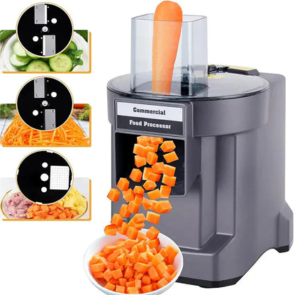Electric Heavy-Duty Food Processor – Professional Grade Vegetable Cutter for Dicing & Slicing
