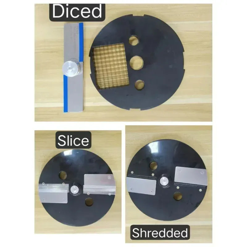 Electric Heavy-Duty Food Processor – Professional Grade Vegetable Cutter for Dicing & Slicing