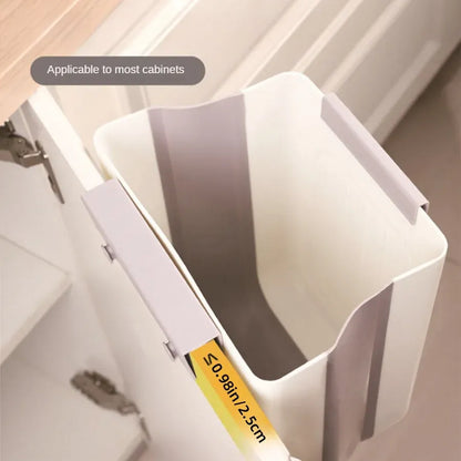 Hanging Kitchen Trash Can for Cabinet Doors – Keep Floors Clean