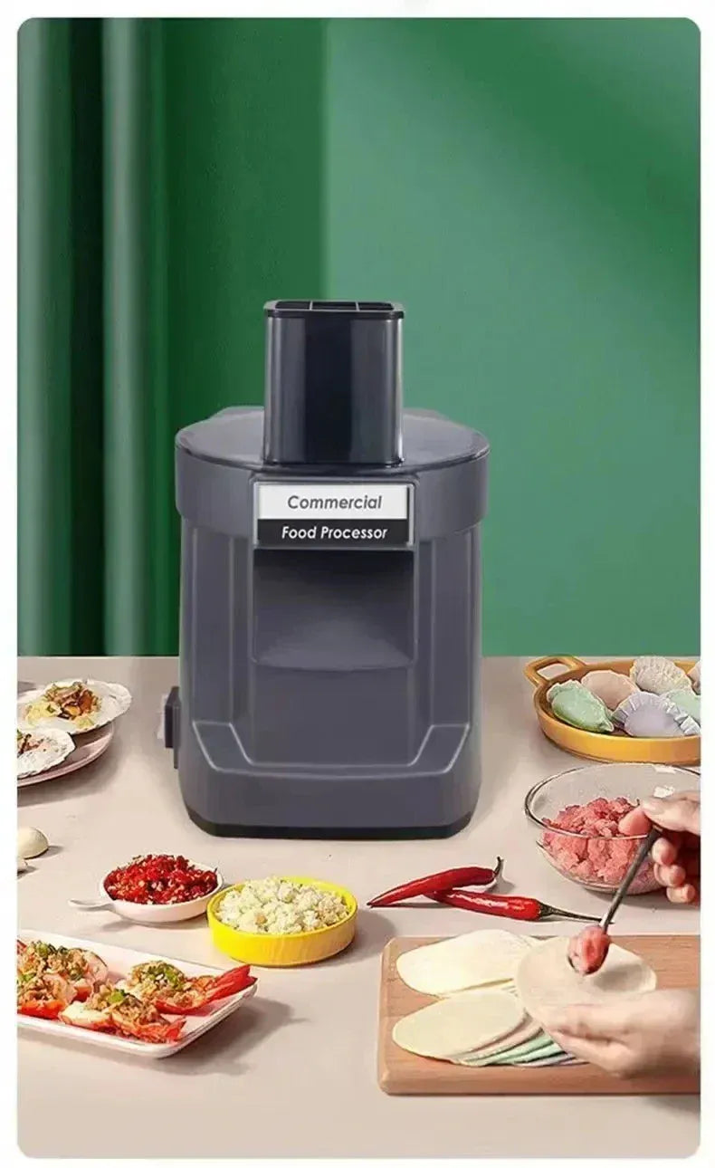 Electric Heavy-Duty Food Processor – Professional Grade Vegetable Cutter for Dicing & Slicing