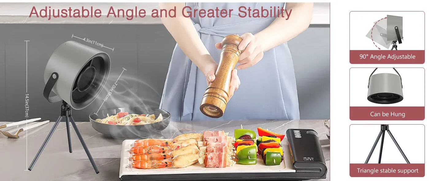 Stainless steel pepper grinder with adjustable angle and stability features on a kitchen counter.