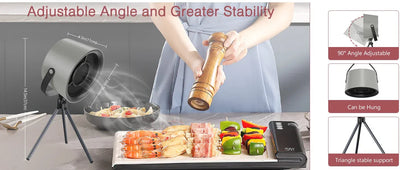 Stainless steel pepper grinder with adjustable angle and stability features on a kitchen counter.